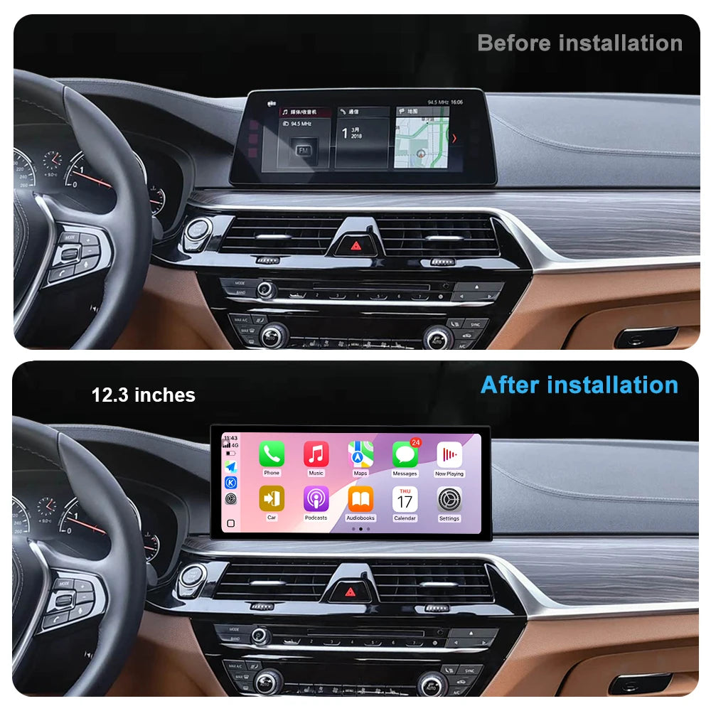 Android 16 for BMW 5 Series G30 G32 2018 - 2019 EVO System Carplay 4G Wifi GPS Car Radio V