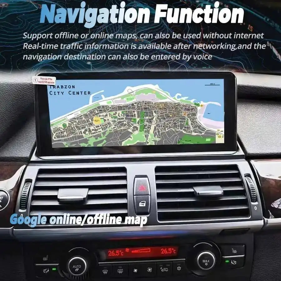 Android 15 Auto Car Radio For BMW X5 E53 X6 E70 E71 2007-2013 CIC CCC System Stereo Carpla | AUTOKITSHOP