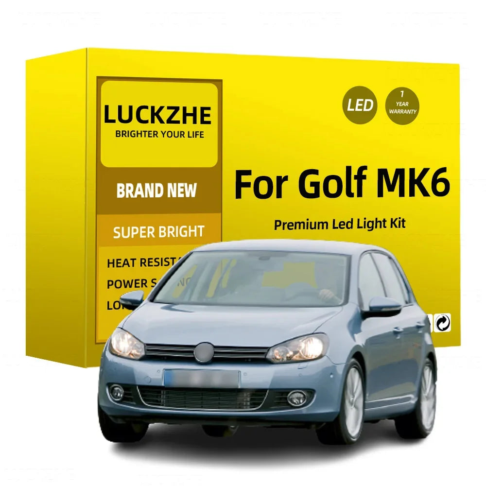 14-Piece LED Interior Light Kit for VW Volkswagen Golf MK6 6 VI GTI - Canbus Error-Free Bulbs | AUTOKITSHOP