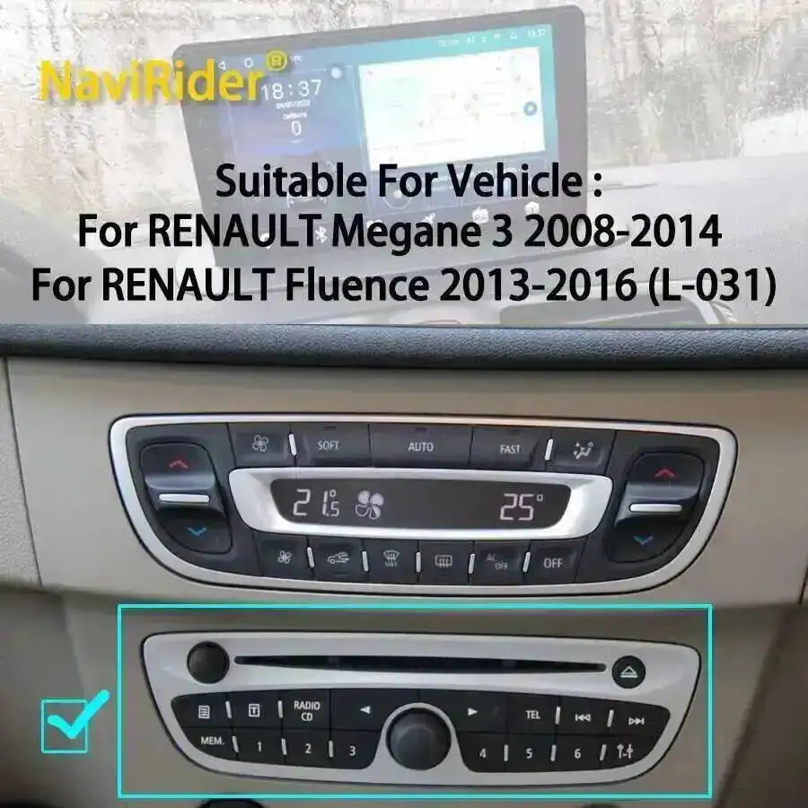 For RENAULT Megane 3 2008-2014 For RENAULT Fluence 2013-2016 Grand Screnic 3 Black Silver