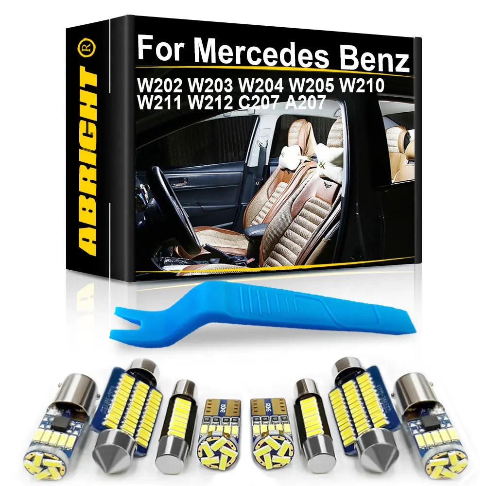 LED Interior Light Kit for Mercedes Benz W202 W203 W204 W205 W210 W211 W212 C207 A207 C E Class Accessories Canbus - ...