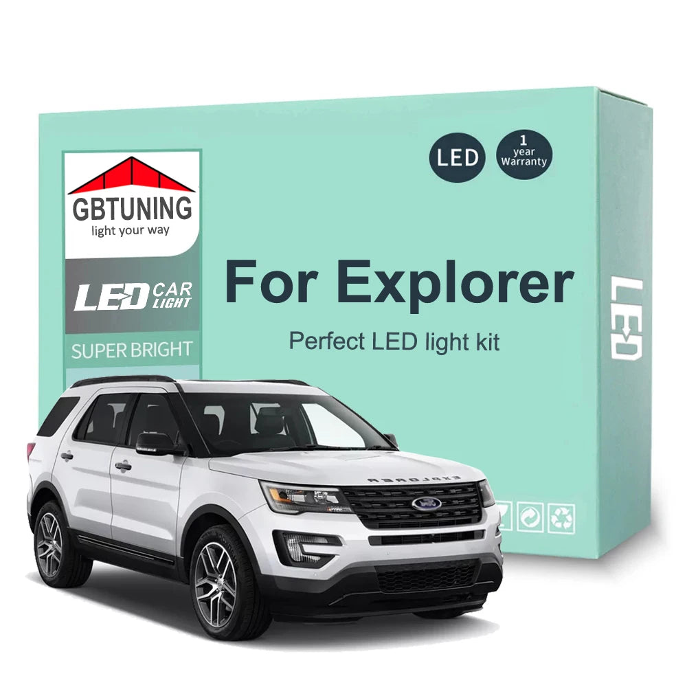 LED Interior Light Kit for Ford Explorer 1991-2012 - Canbus Dome Map Door Trunk Bulbs | AUTOKITSHOP