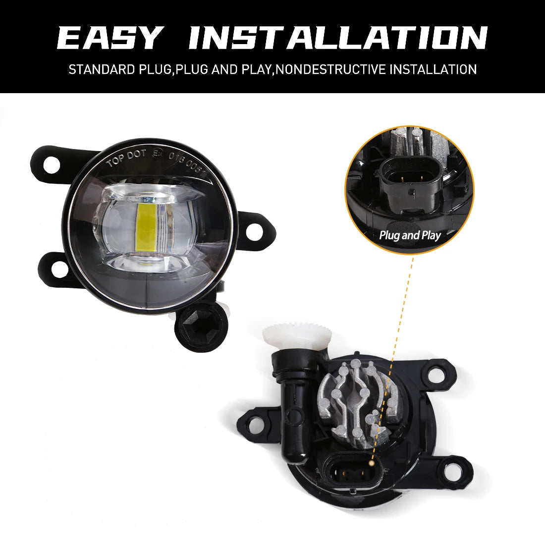 LED DRL Fog Lamps For Ford Ranger Raptor 2022 2023 2024 Daytime Running Lights Car Front B | AUTOKITSHOP