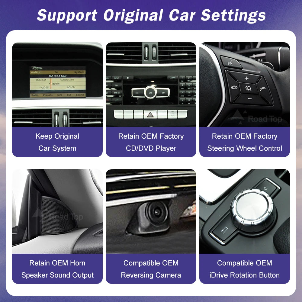 Wireless CarPlay Android Auto Touch Screen for Mercedes Benz A C Class W204 W176 GLA CLA 2 | AUTOKITSHOP