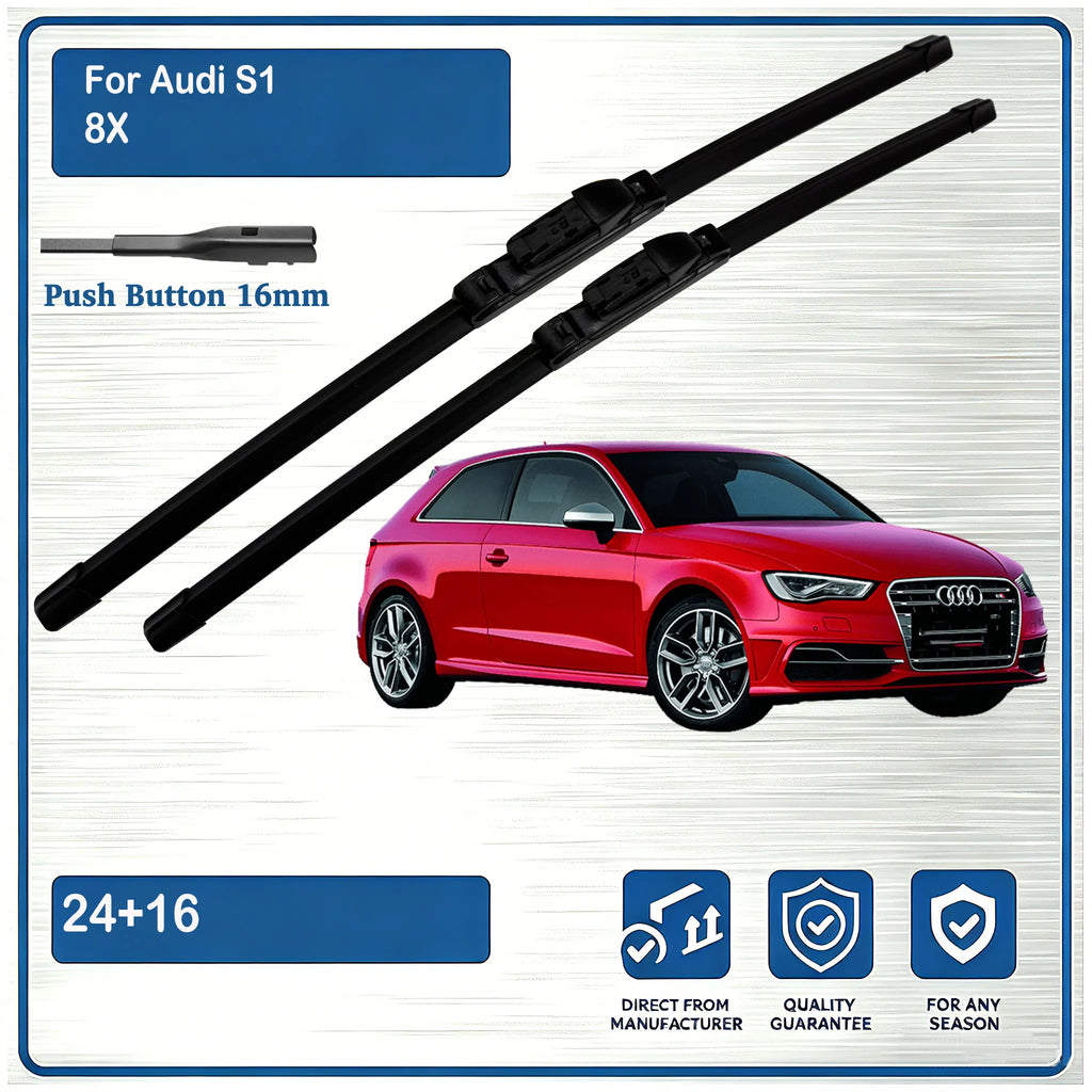 For Audi A1 S1 8X 2014-2019 Sportback 2014-2018 Front Wiper Blades Windscreen Windshield W