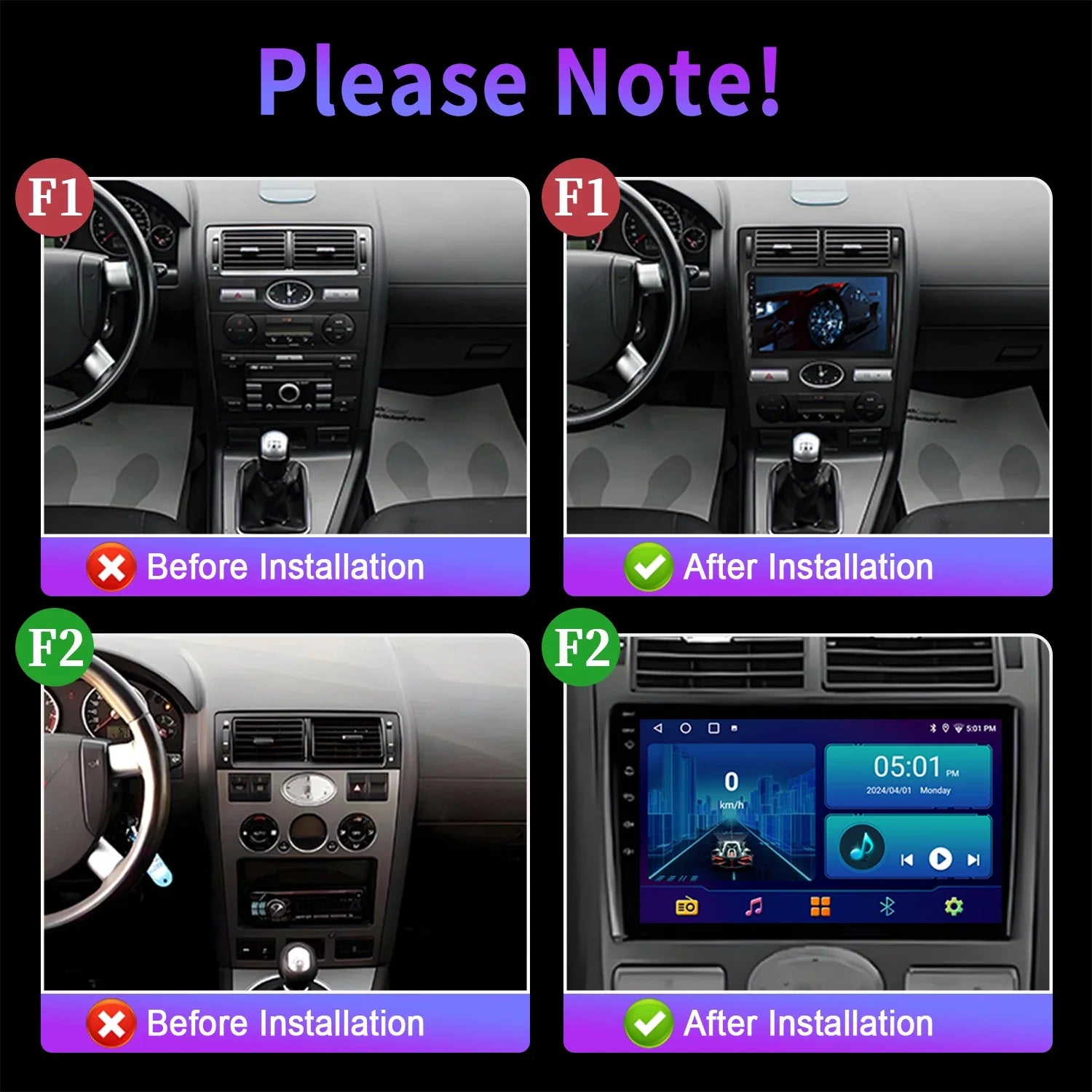 9" Car Radio For Ford Mondeo Mondeo 3 2000-2007 Android 16 Wireless BT Carplay Multimedia