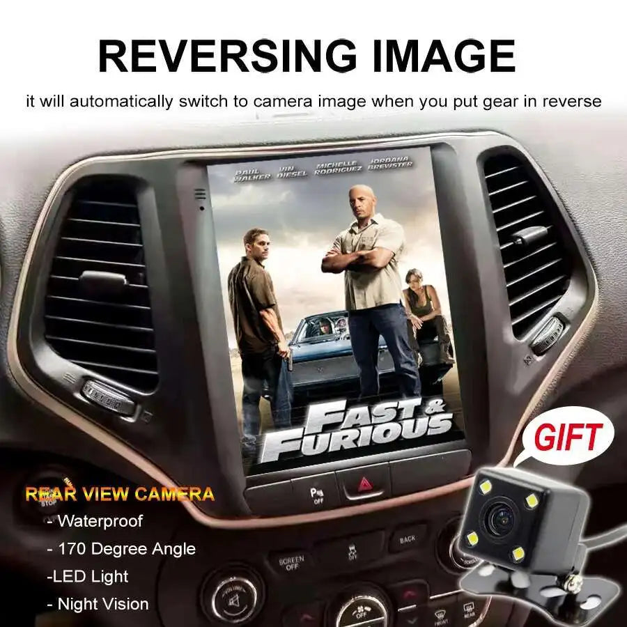 8GB+128GB 10.4inch Multimedia Car Player Video For JEEP Cherokee Grand 2016-2018 Android S