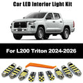 ZITWO 9Pcs For All New Mitsubishi L200 Triton 2024 2025 2026 LED Bulb Interior Map Dome Reading  - Canbus LED Car Light