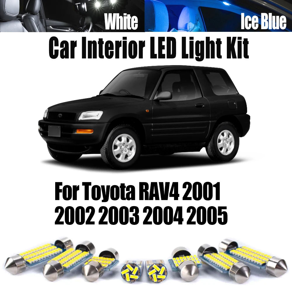 8-Piece LED Interior Light Kit for Toyota RAV4 - Canbus Error-Free Bulbs | AUTOKITSHOP