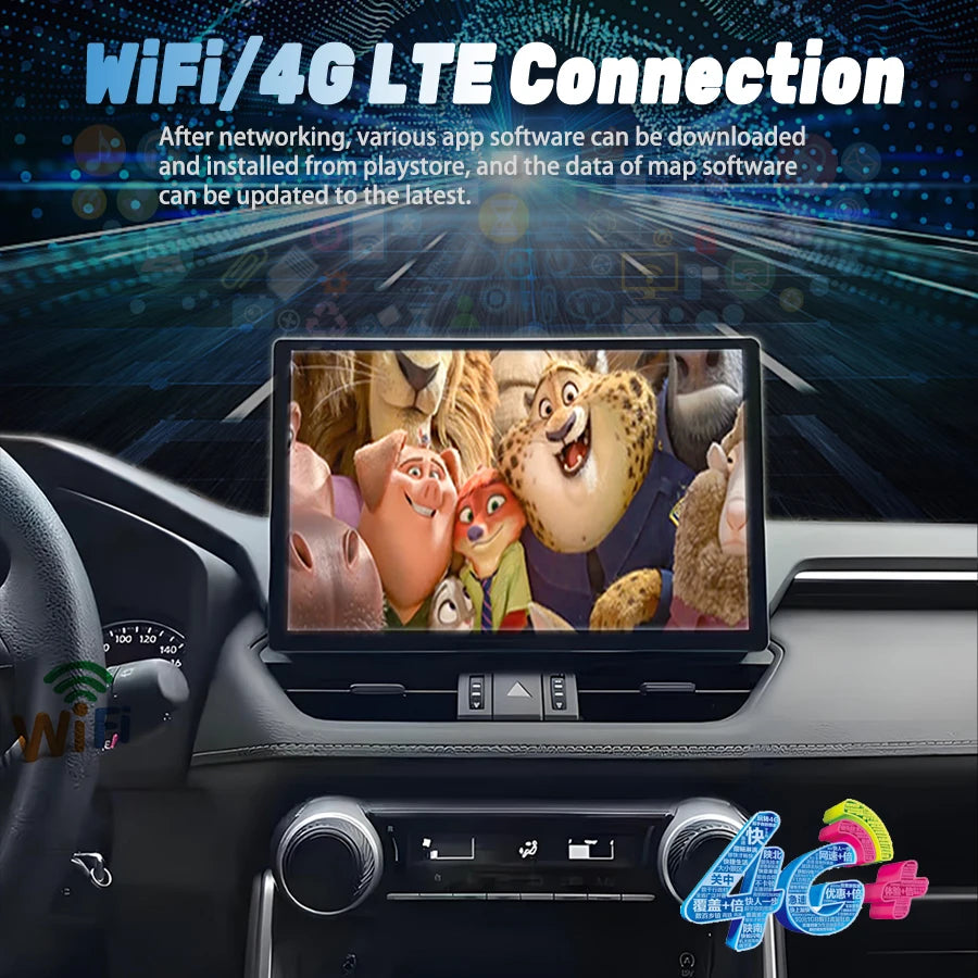 12.5" For Toyota RAV4 RAV 4 2018 2020 2022 2K Car Radio 2 Din Android 15 Carplay Multimedi