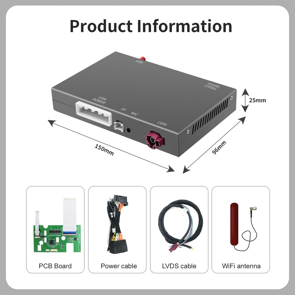 Wireless CarPlay Android Auto Car Interface For Dodge Challenger Chrysler 300C Jeep 2014-2 | AUTOKITSHOP