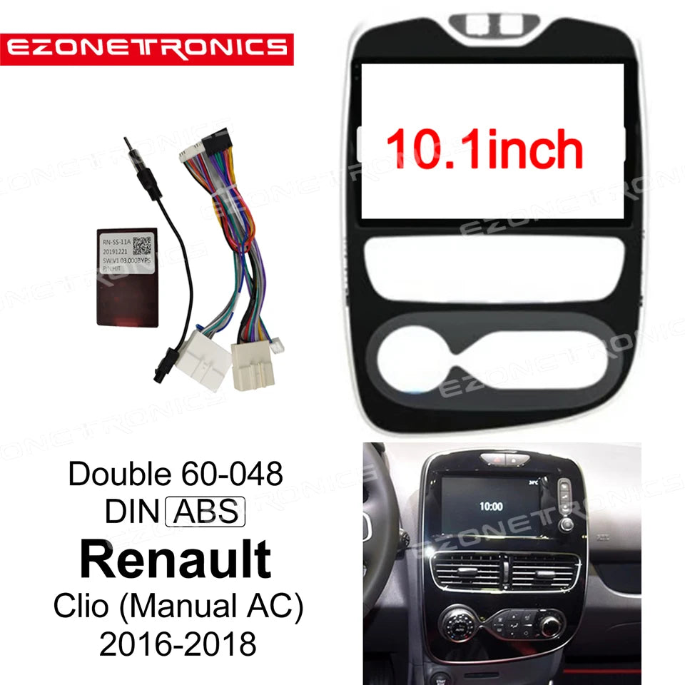 1DIn 2Din Car DVD Frame Plug Audio Fitting Adaptor Dash Trim Kits Facia Panel 10.1inch For