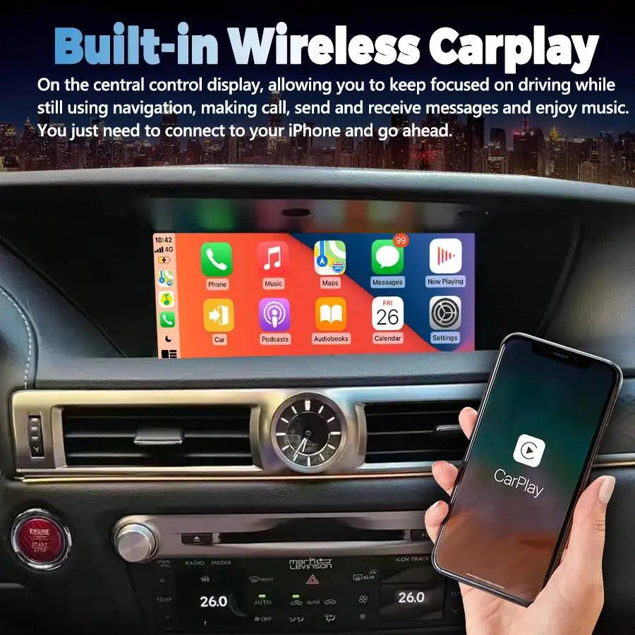 12.3'' Screen Android GPS Multimedia Player For Lexus Gs350 GS 350 2013-2019 Car Auto Radi