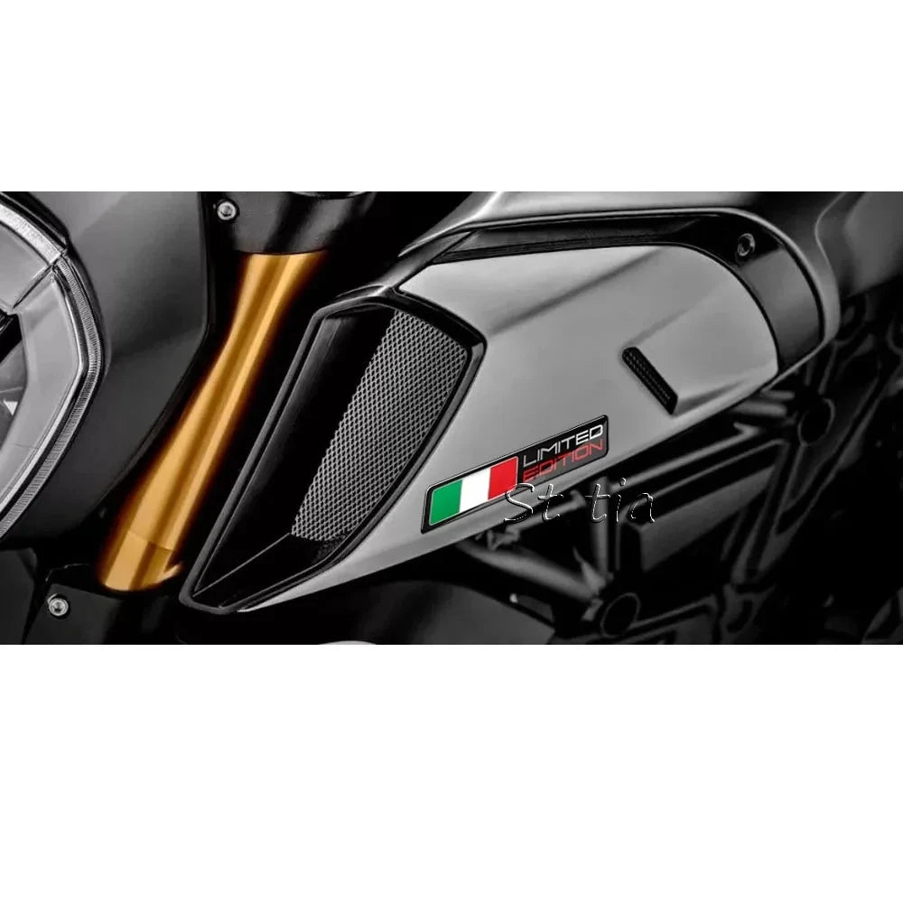 For DUCATI VESPA Gts 300 Gtv RA LX Sprint Flag Sticker Motorcycle Waterproof Glue Drop Tri Color - Automotive LED Light