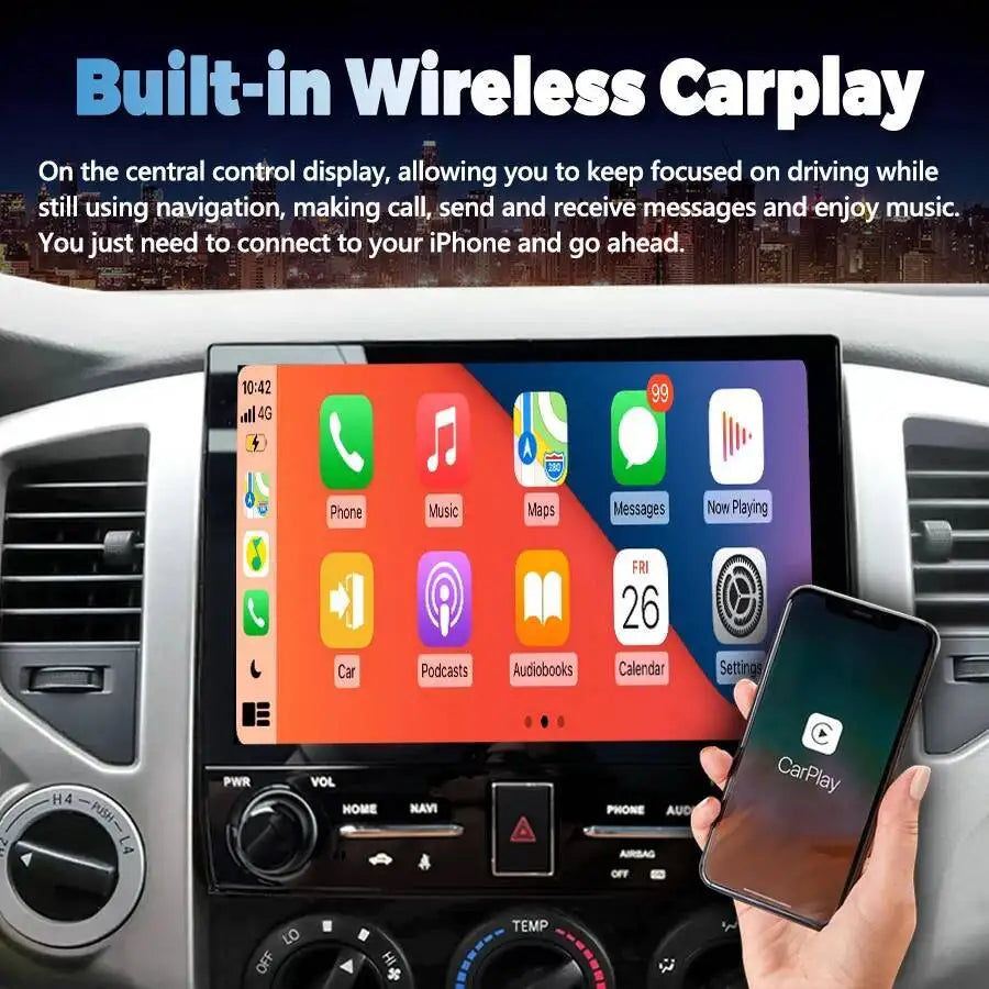 For Toyota Tacoma 2005-2015 Car Radio Multimedia Video Player Carplay Navigation GPS Stere | AUTOKITSHOP