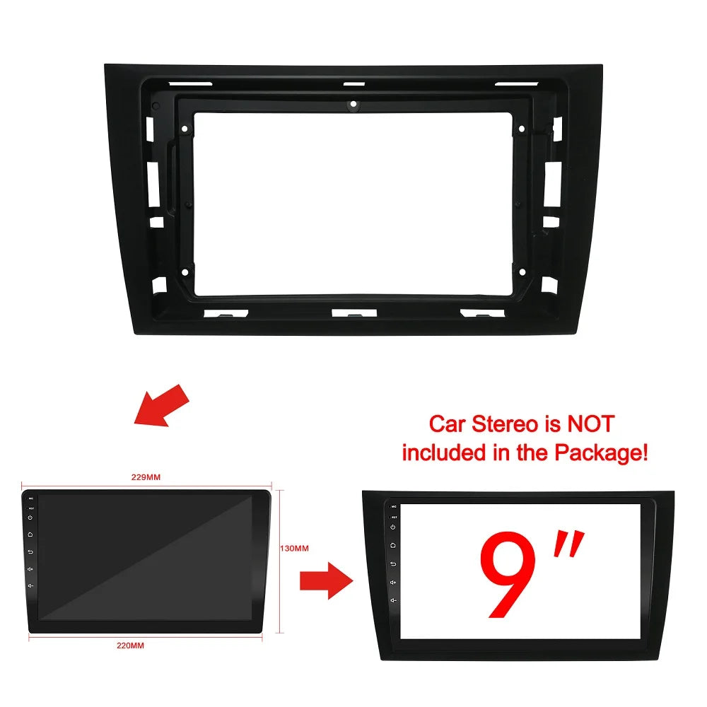 9 Inch 2din Car Fascia For Volkswagen Golf 6 2008-2016 Stereo Panel Dash Mount Installatio | AUTOKITSHOP