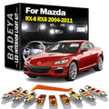 BADEYA 14Pcs Car LED Interior Sunvisor Dome Map Light Kit For Mazda RX-8 RX8 2004- 2007 20