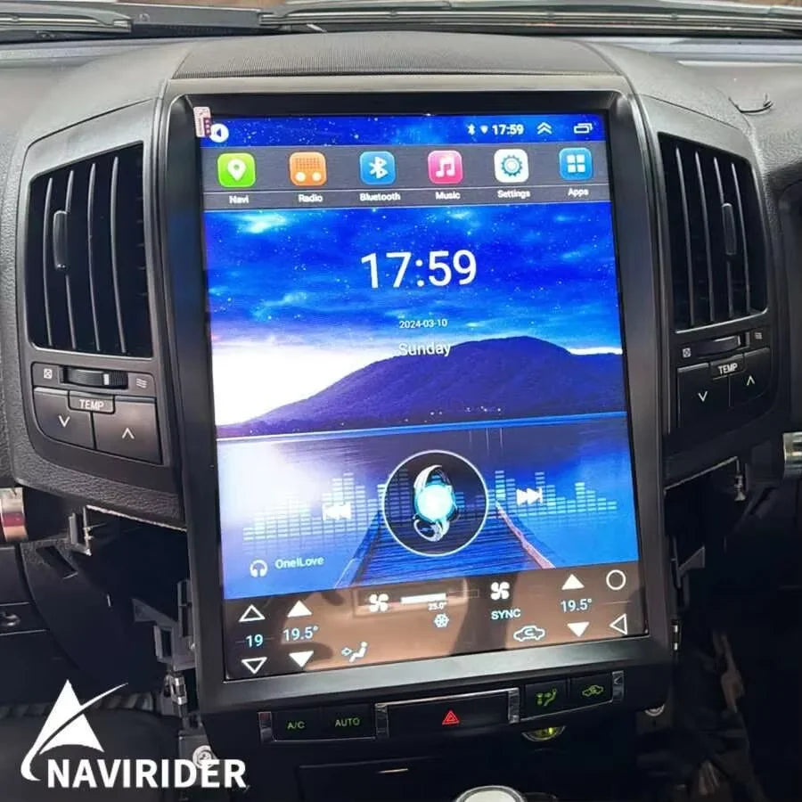 Multimedia Carplay 15.1'' Bluetooth GPS 4G DSP Android 15 AHD Vertical Screen For Toyota L