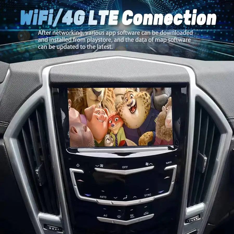 Android Screen For Cadillac ATS ATS-L XTS SRX XT5 CTS Escalade 2013-2018 Car GPS Multimedi