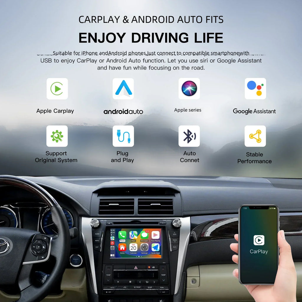 AUTOABC Wireless Carplay Android Auto for TOYOTA Touch2 Entune2.0 Highlander Tundra Sienna | AUTOKITSHOP