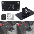Motorcycle Black 3 Holes Laydown License Plate Mount Bracket For Harley Sportster Dyna Softail B - Automotive LED Light