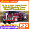 20000LM Fog Lamps 60W Auto Fog Lights 12V 6000K Fit For Hyundai Accent Sonata 2006-2010 Sa