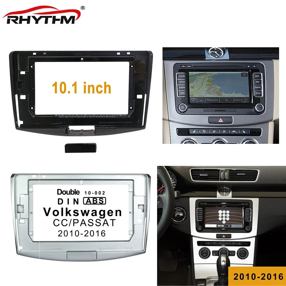 10 Inch Car Fascia For Volkswagen Passat B6 B7 CC Magotan 2010-2016 Double Din Car Radio F | AUTOKITSHOP