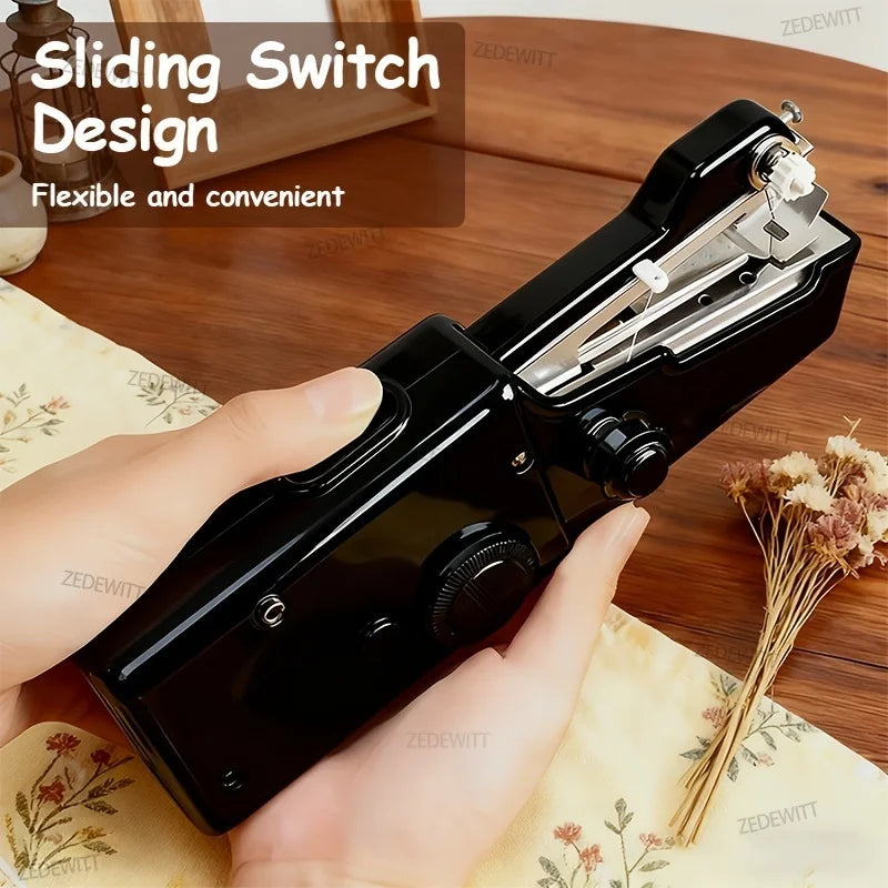 For Household DIY Craft Use Portable Mini Handheld Electric Sewing Machine Quick Stitch Clothing - Automotive LED Light