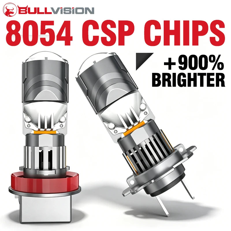 H11 H8 H9 LED Headlight Mini Lens Projector H7 H4 9005 HB3 9006 HB4 1:1 Mini Wireless Turb