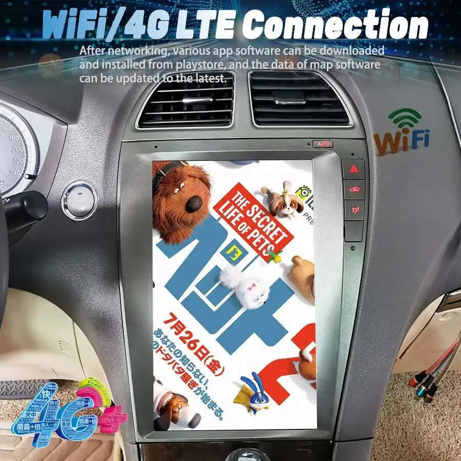 12.8inch Android Screen 2Din Car Radio Carplay For Lexus ES350 ES ES240 ES300 2006-2012 St