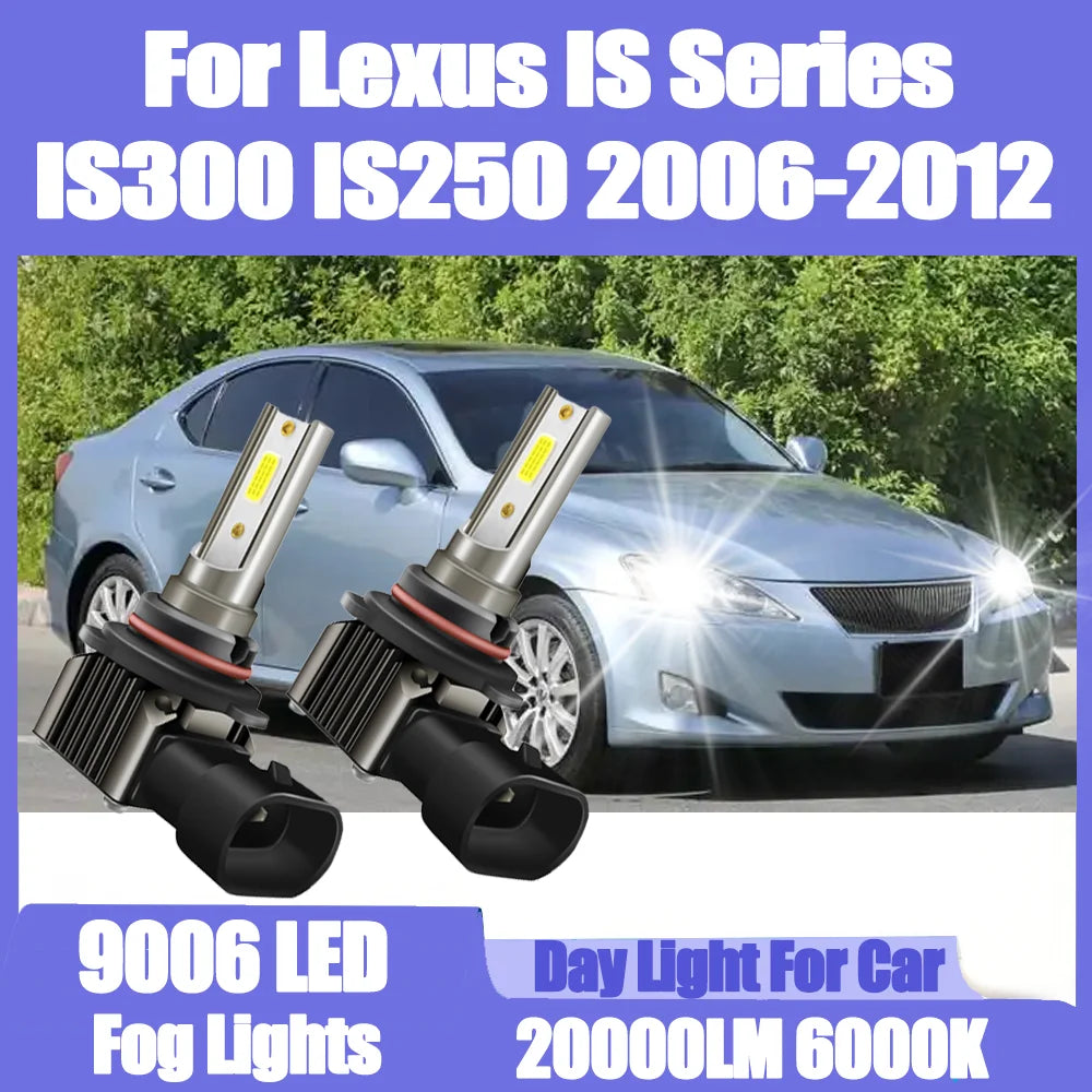 90W Fog Lamps 20000LM Canbus LED Fog Lights Super Bright 12V For Lexus IS Series IS300 IS2