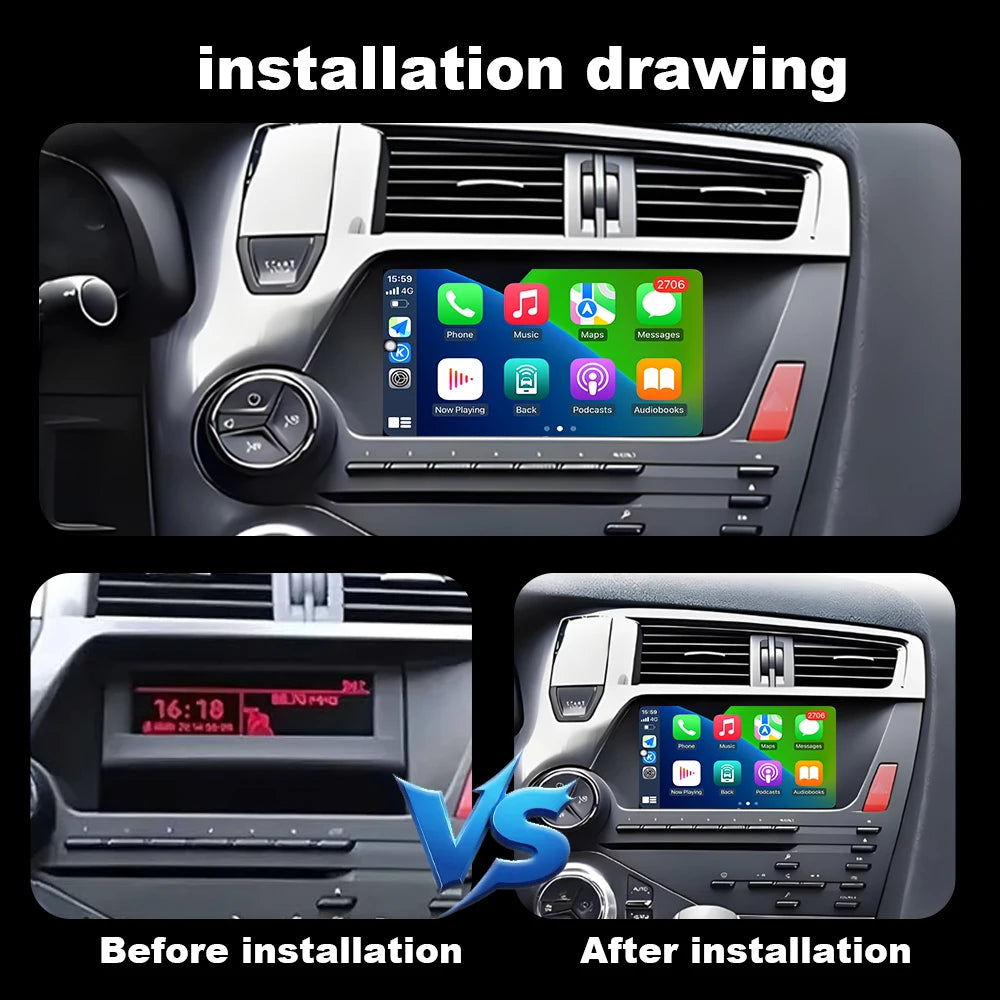 Android OS For Citroen DS 5 DS5 508 2011 - 2018 Intelligent Car Radio Multimedia Touch Dis