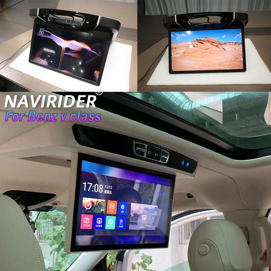 15.6'' Roof Screen Remote Control Ceiling Monitor For Mercedes Benz V260 V260L V Class And