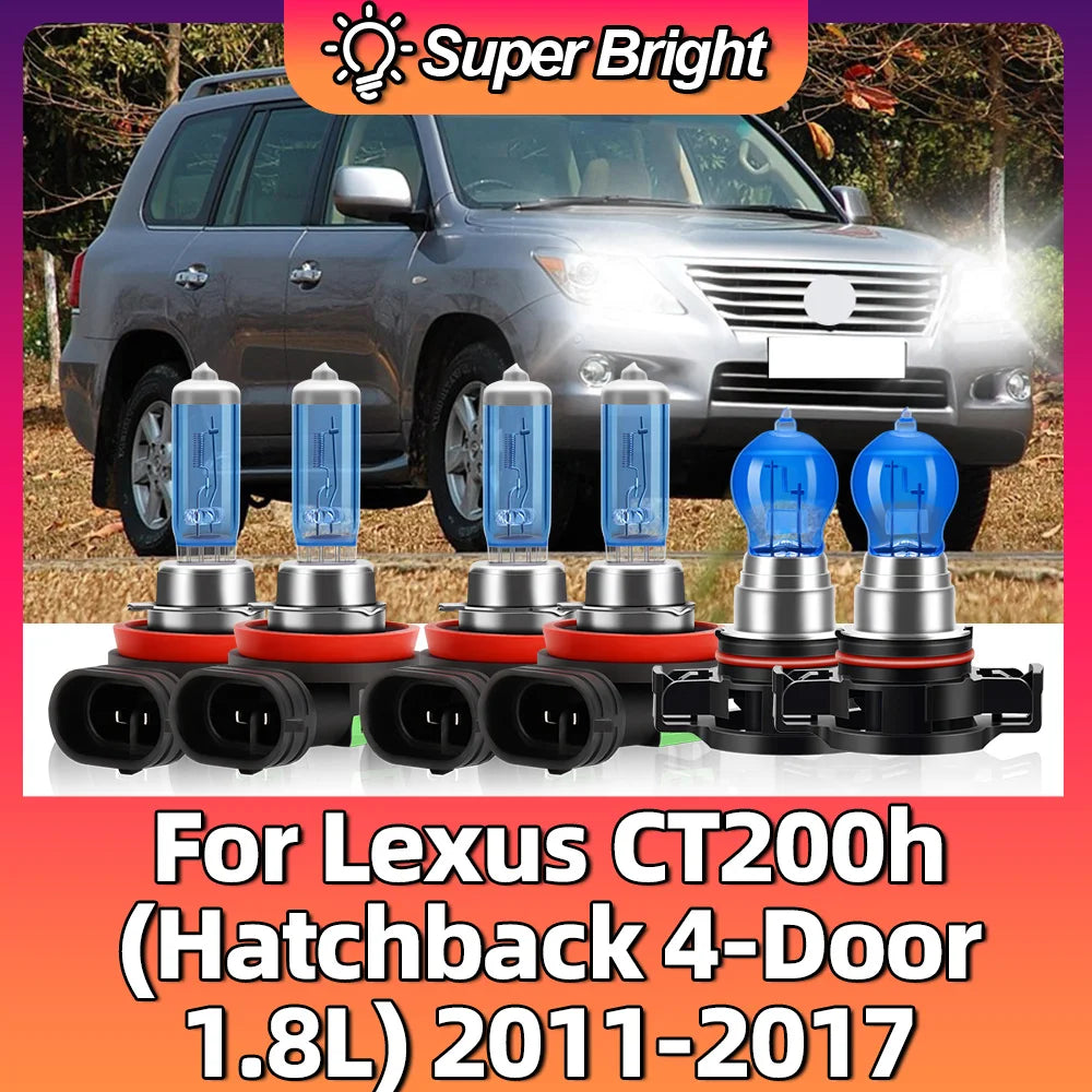 2/4/6PCS For Lexus CT200h (Hatchback 4-Door 1.8L) 2011 2012 2013 2014 2015 2016 2017 Halog