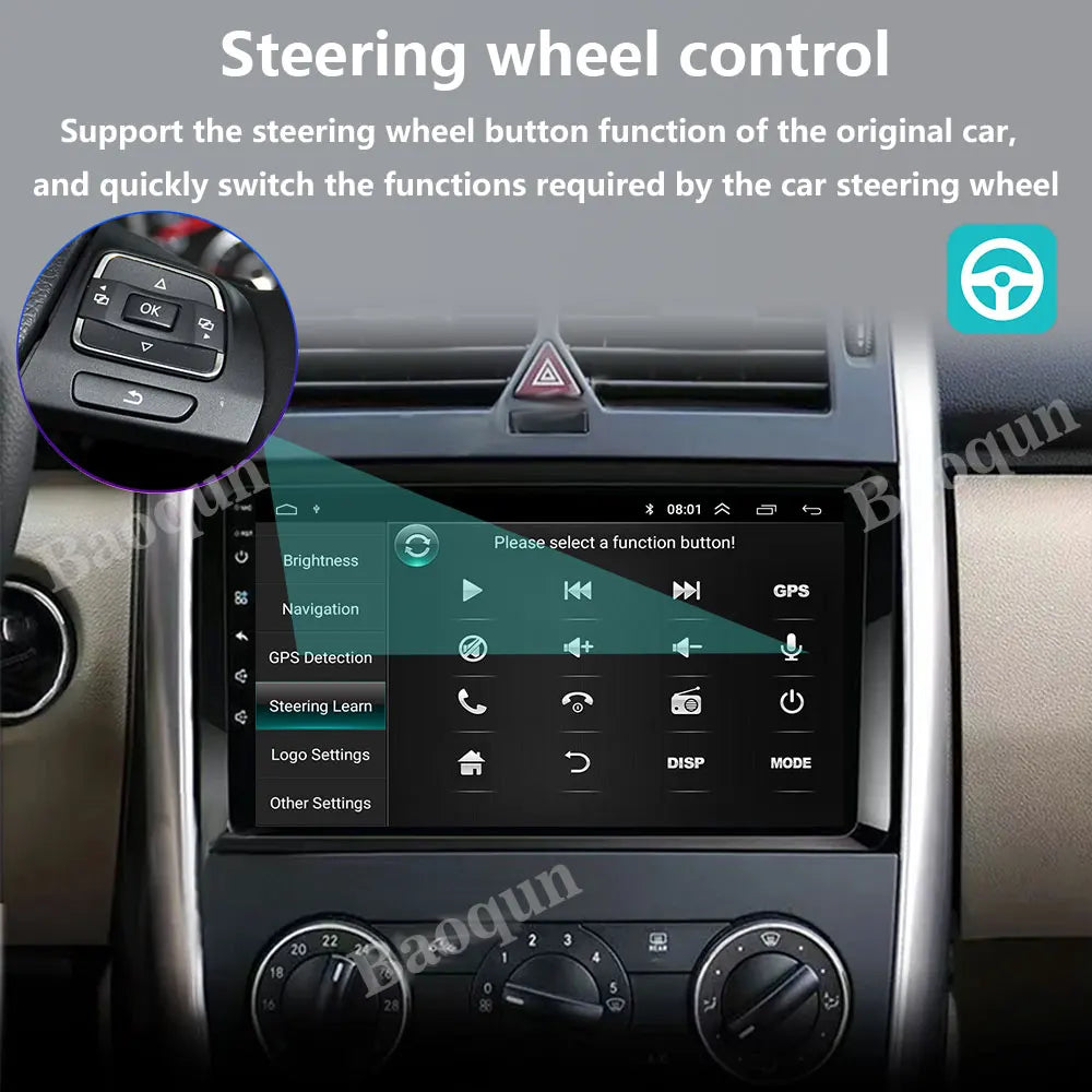 Android16 Radio 2Din Stereo for Mercedes Benz B200 Smart Fortwo 451 2006-2009 CarPlay Auto