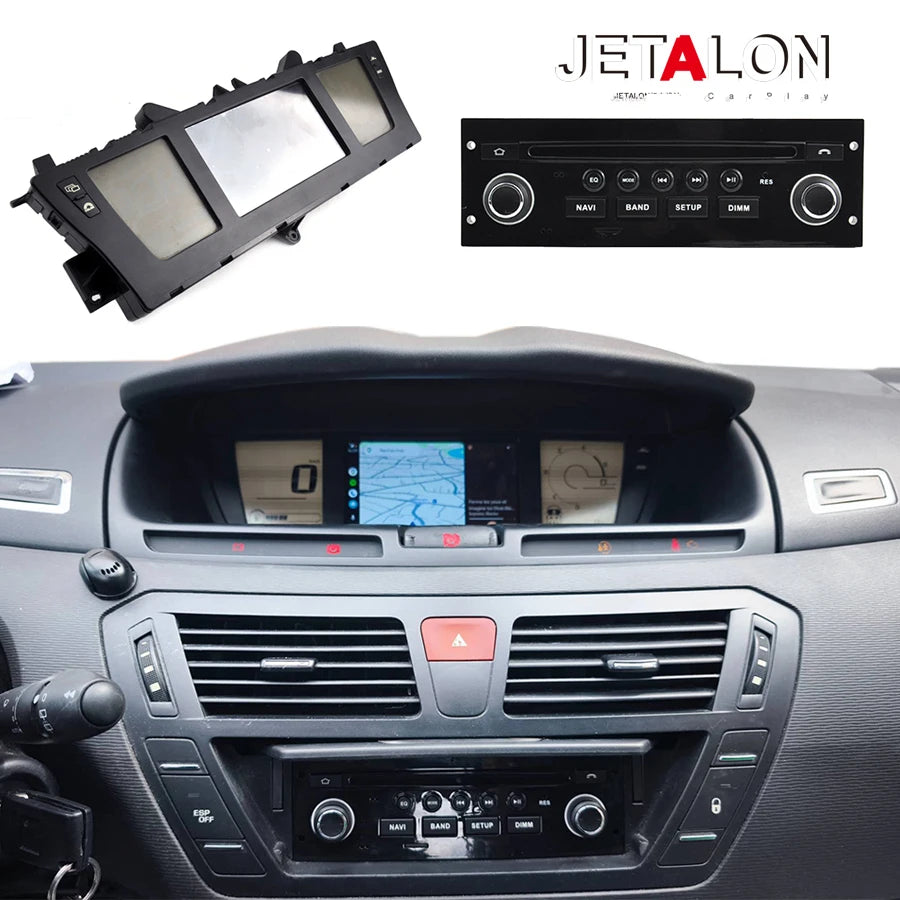 128G BT Car Radio Stereo Head Unit For Citroen C4 Picasso 2006-2013 Navi GPS Android 15 Sc