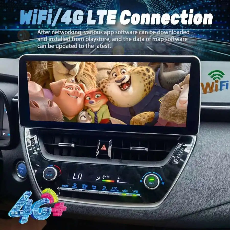 12.3inch Radio For Toyota Corolla 2019+ Car Multimedia Player GPS Navigation Stereo Tape R | AUTOKITSHOP
