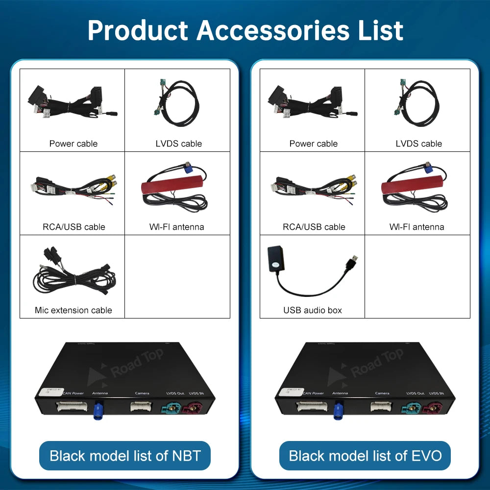 Road Top Wireless CarPlay for BMW i3 I01 NBT/EVO System 2013-2020, with Android Auto Mirro | AUTOKITSHOP
