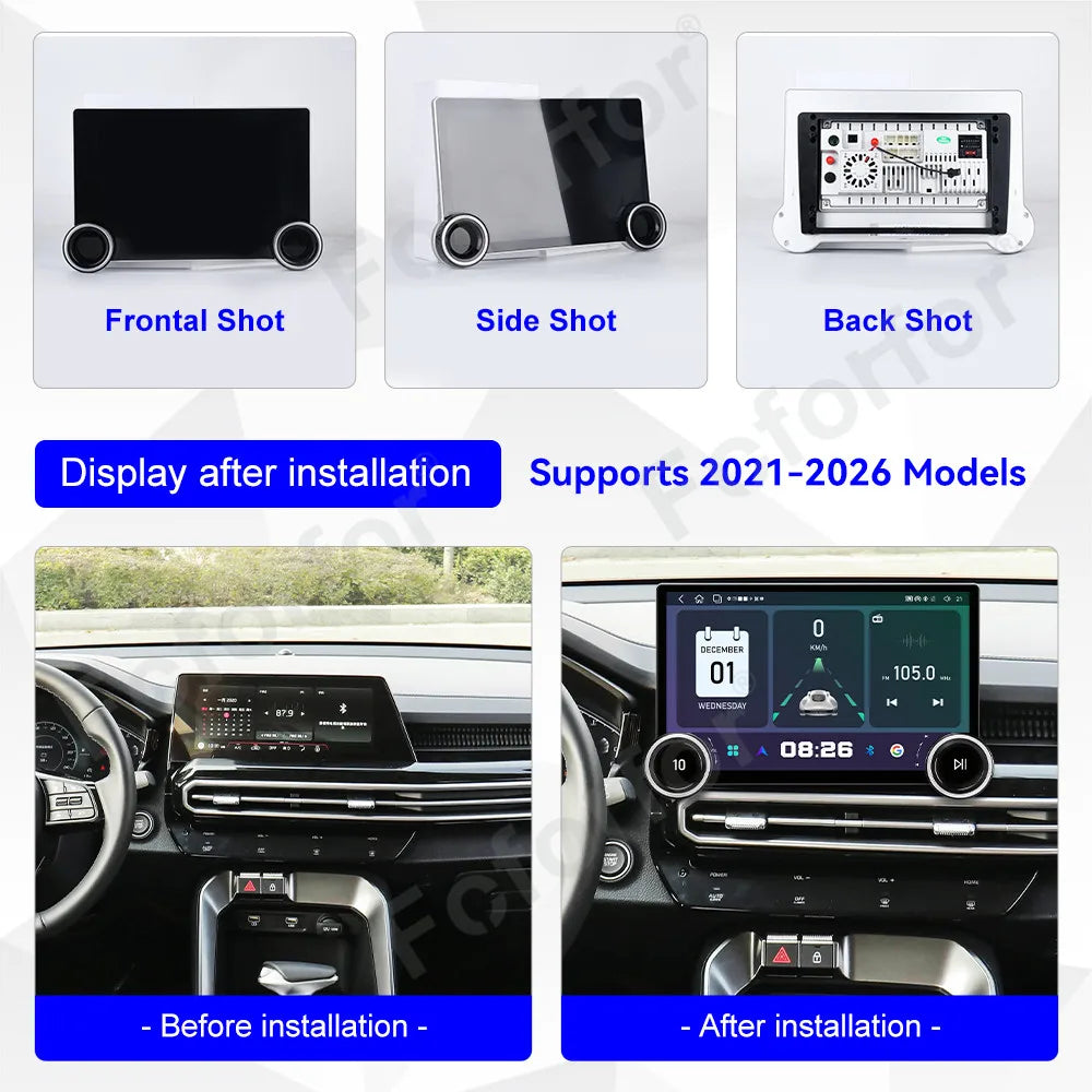 11.5 Inch Ultra Large HD Touch Display Android 15 Car Radio GPS Navigation Multimedia Head
