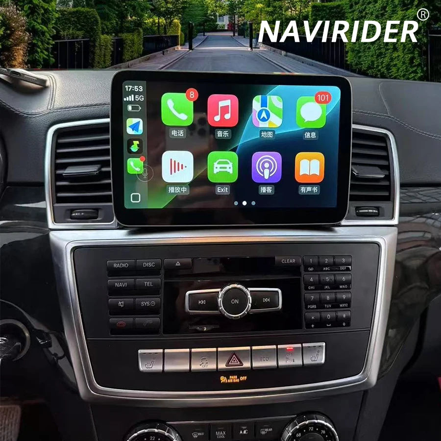Android 14 Radio 2Din Recorder For Benz ML W166 ML320 ML350 ML400 ML500 2013-2015 Carplay