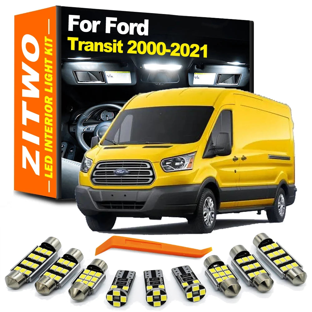 AutoKitShop For Ford Transit Tourneo Connect Custom Courier Bus Box 1991-2021 Trunk La for Ford 1991-2021 - Canbus LED Car Lig
