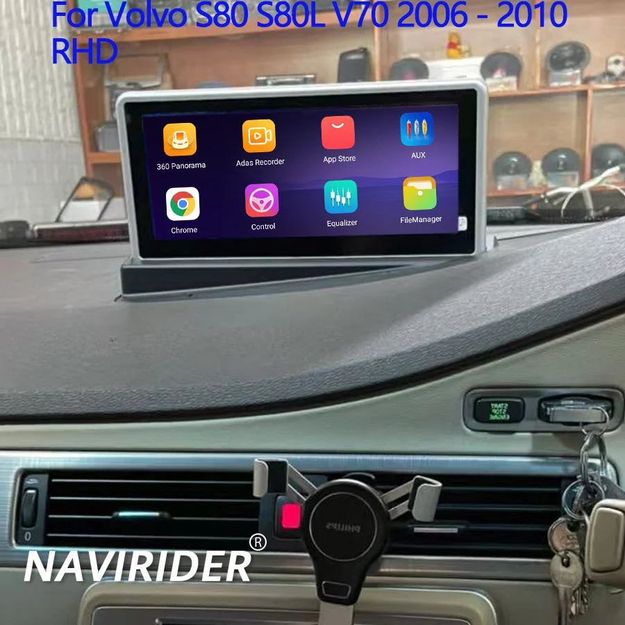 8.8" Navirider Android Car Multimedia Video Player For Volvo S80 S80L V70 2006 - 2010 Car