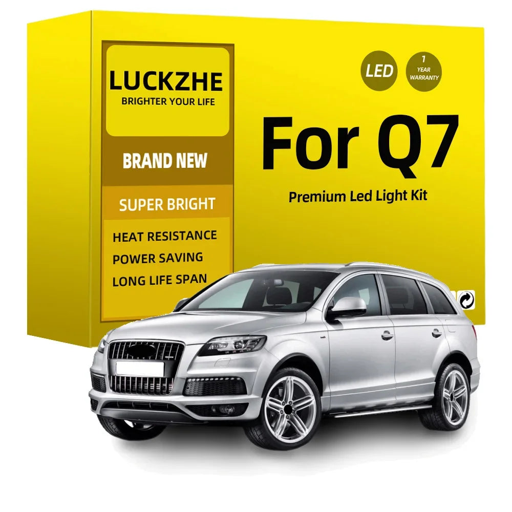 25-Piece LED Interior Light Kit for Audi Q7 4L 2006-2010 - Canbus Dome Map Door Trunk Bulbs | AUTOKITSHOP