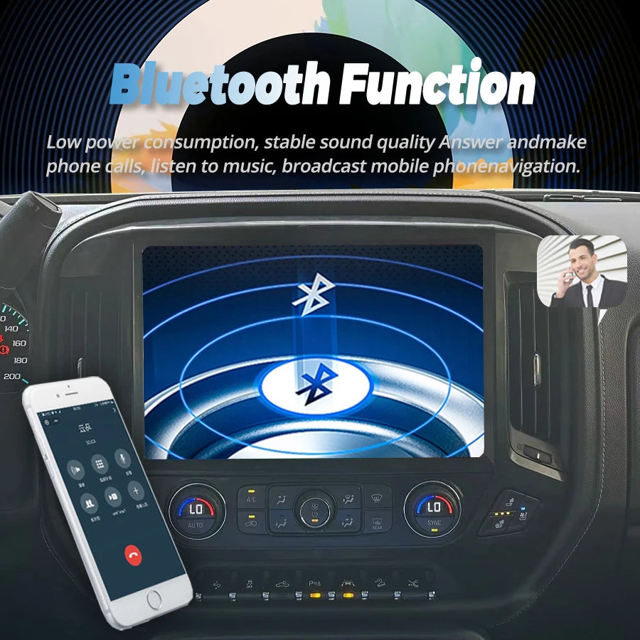 13.3inch For Chevrolet Silverado 3 GMTK2 GMC Sierra 2014-2018 Carplay Auto Radio Multimedi | AUTOKITSHOP