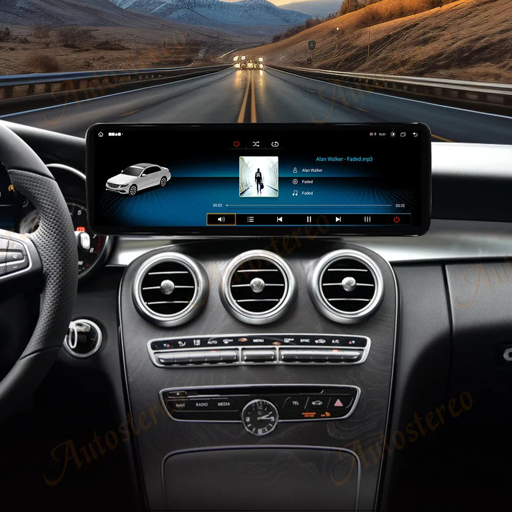 Android 15 14.9 Auto Stereo For Mercedes Benz X Class X200 X220D X250D X350D Car GPS Navig