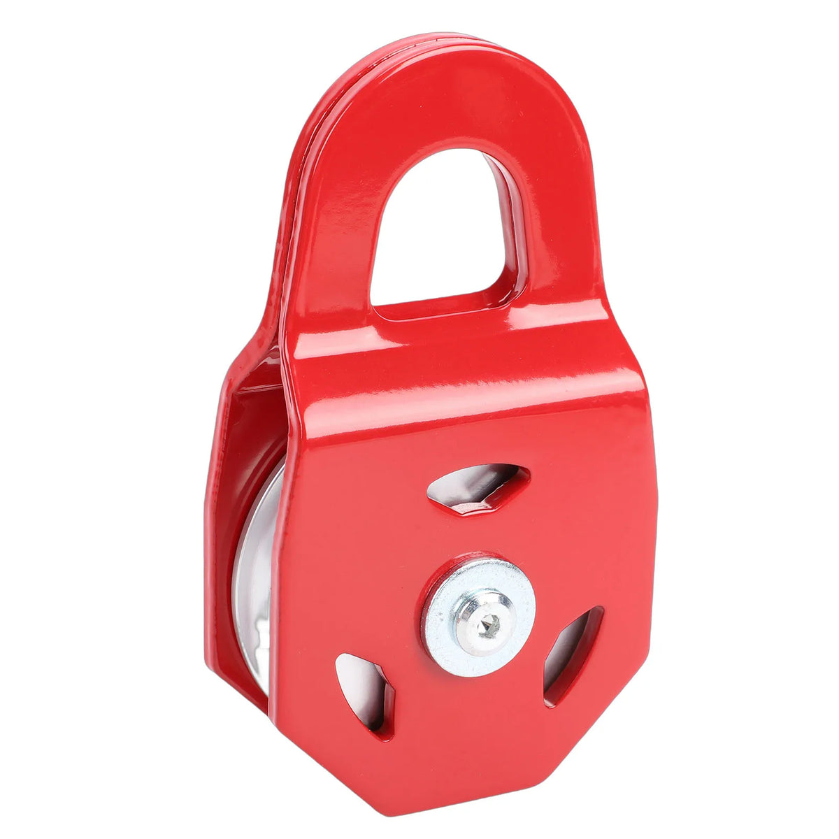 Winch Snatch Block 8 Ton Red Heavy Duty Multifunctional Towing Winch Snatch Block Pulley for Tru - Automotive LED Light