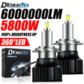 5800W H7 LED Car Headlight Bulb Canbus 3D 360 6000000LM H11 H8 H9 Fog Lights 9006 HB4 9005