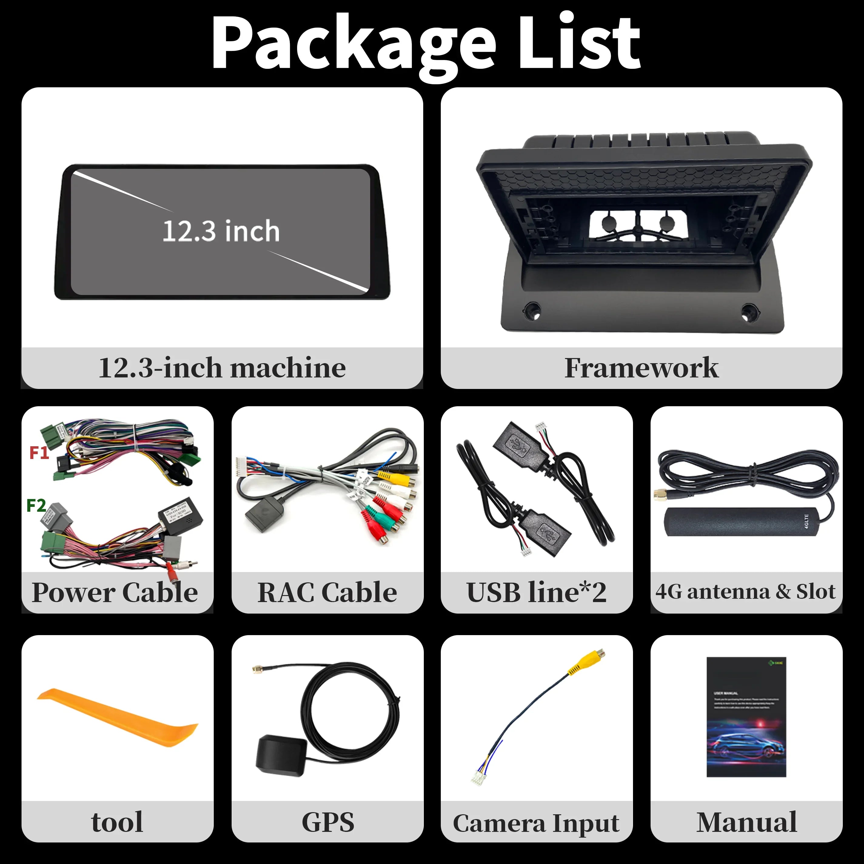 Car Radio Carplay panel Multimedia 4G GPS BT Android 15 Navigation Car Stereos For VOLVO X
