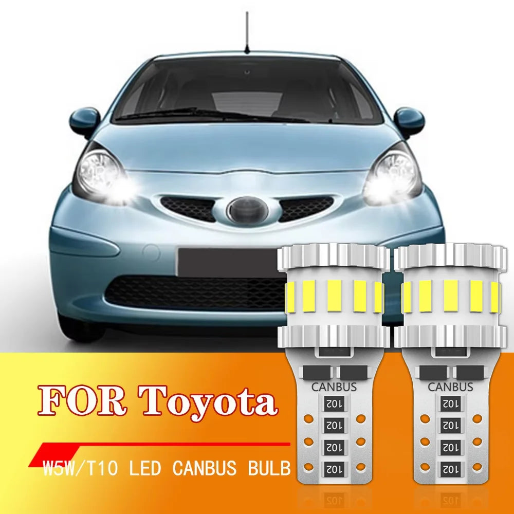 2x For Toyota Aygo 2005-2014 2006 2007 2008 2009 2010 2011 2012 T10 W5W LED Clearance Side