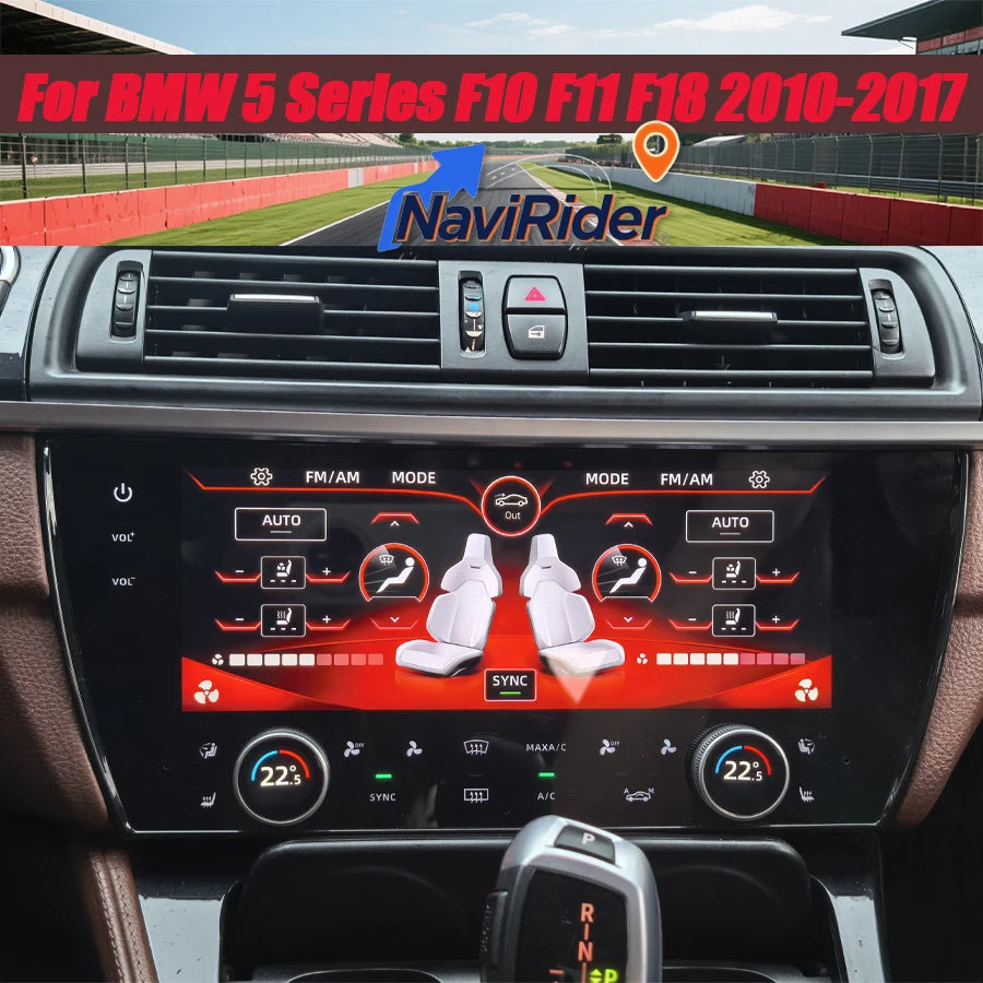 10.25" Digital Aircon AC Panel For BMW 5 Series F10 F11 F18 2010-2017 Heated Cooling Car C